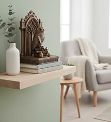 Bogstøtte med elegant ugle og bronze finish